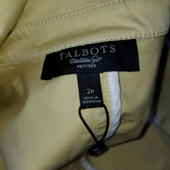 Talbots petite size 2 yellow jacket - Picture 2 of 6